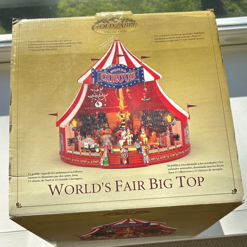 Gold Labels' World's Fair Big Top Circus, Lights & Animated Year-Round Musical